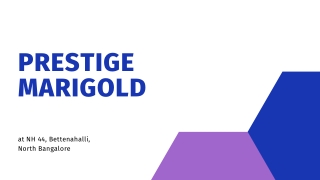 Prestige Marigold  Plots Bettenahalli | Plots For Sale In North Bangalore