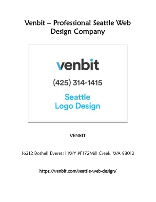 Venbit – Professional Seattle Web Design Company