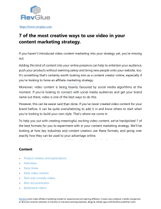 7 of the most creative ways to use video in your content marketing strategy.-converted