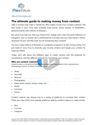 The ultimate guide to making money from content-converted