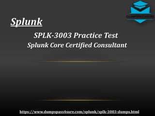 Online SPLK-3003 Exam Practice Questions With Latest Online Test Engine