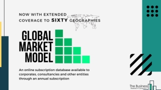 Global Market Model - Now Covering More Than 60 Geographies