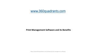 Print Management Software and its Benefits