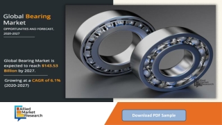 Bearing Market Demand, Scope and Global Competitive Insights 2027