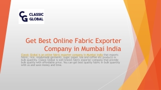Best Online Exporter Company in Mumbai India