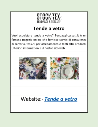 Tende a vetro
