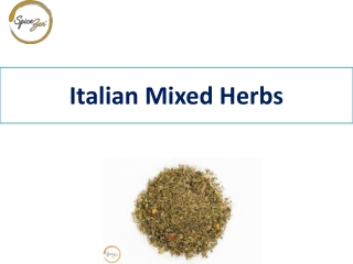 Italian Mixed Herbs