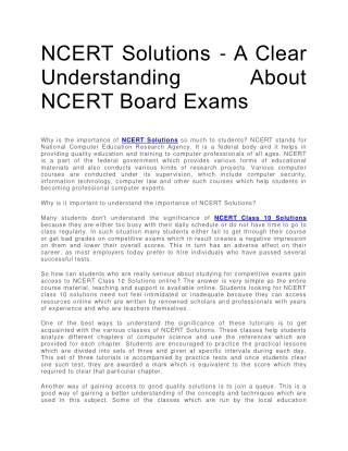 Ncert solutions