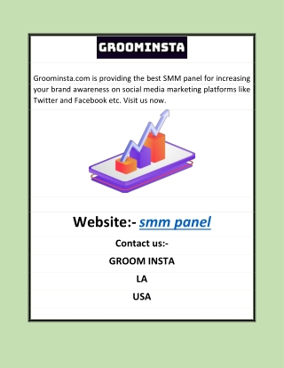 smm panel |Groominsta.com