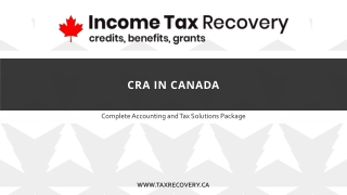 CRA in Canada