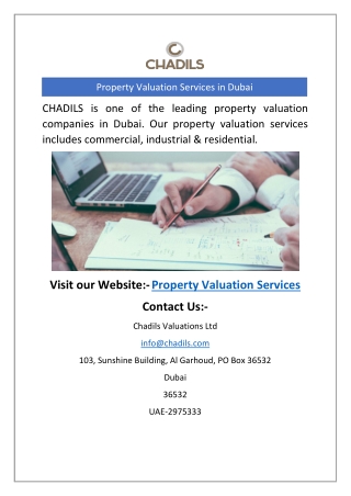 Property Valuation Services in Dubai