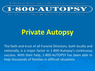 Private Autopsy