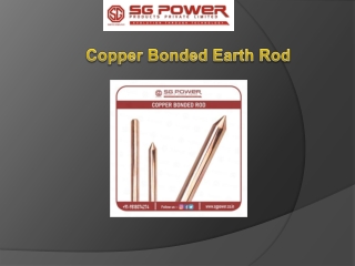 SG Earthing Electrode: Copper Bonded Earth Rod