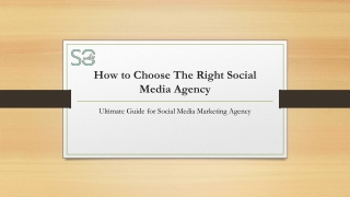 How to Choose The Right Social Media Agency