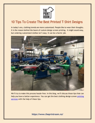 10 tips to create the best printed T-Shirt designs