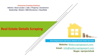 Real Estate Details Scraping