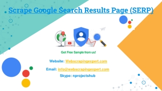 Scrape Google Search Results Page (SERP)