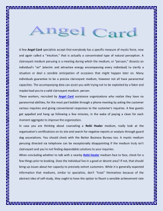 Angel Card