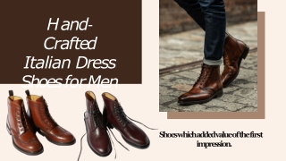 Buy Hand-Crafted Italian Dress Shoes for Men