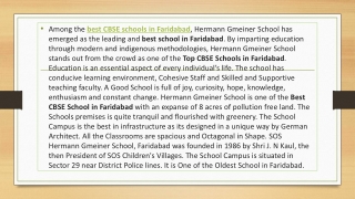 Best CBSE School in Faridabad