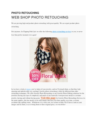 PHOTO RETOUCHING