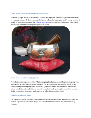 How does a singing bowl work