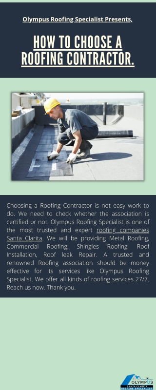 How To Choose A Roofing Contractor.