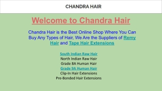 Tape Hair Extension - Chandra Hair