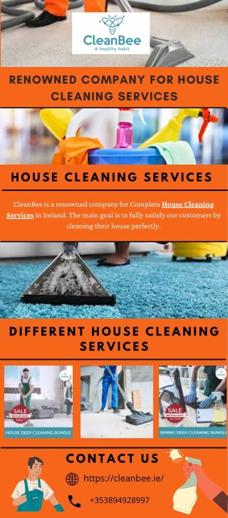 Renowned company for house cleaning services