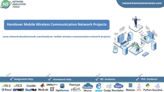 Handover Mobile Wireless Communication Network Research Projects