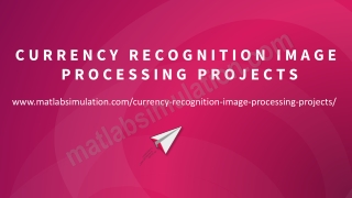 Currency Recognition Image Processing Projects