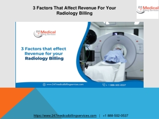 3 Factors That Affect Revenue For Your Radiology Billing