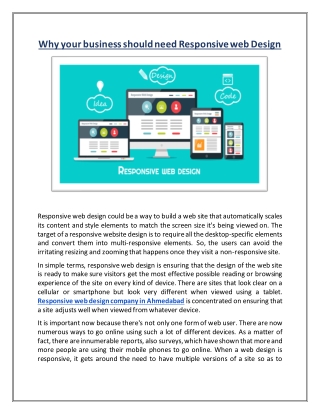 Why your business should need Responsive web Design