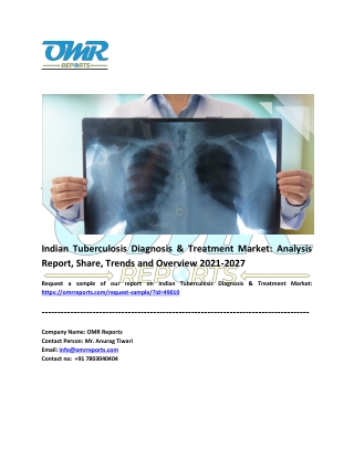 Indian Tuberculosis Diagnosis & Treatment Market Analysis and Report 2021-2027