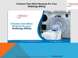 3 Factors That Affect Revenue For Your Radiology Billing