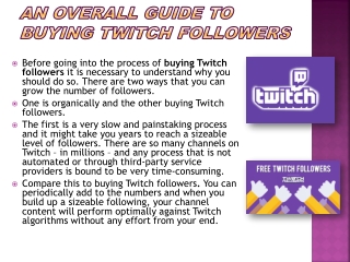 Buying Twitch Followers