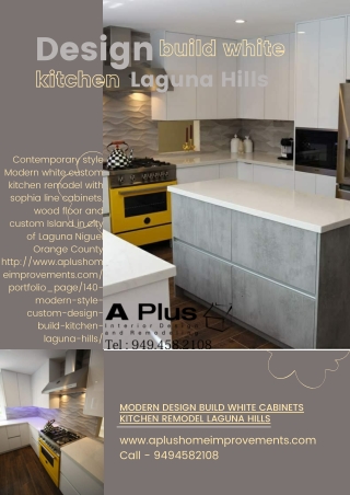 Design build white kitchen Laguna Hills
