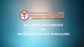 Get Air Ambulance Service in Bangalore or Bhubaneswar with All Vital Medical Tools