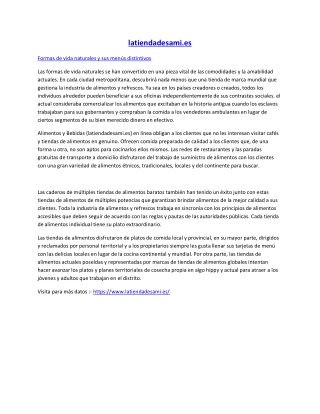 Tienda online de alimentación y bebidas