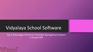 Top 5 Advantages Of School Timetable Management System In School ERP