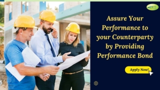 Performance Bond – How to Get Performance Bond