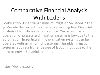 Comparative Financial Analysis With Lexlens
