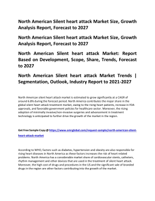 North American Silent heart attack Market Size, Growth Analysis Report, Forecast to 2027
