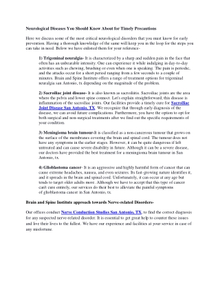 Sacroiliac Joint Disease San Antonio, TX