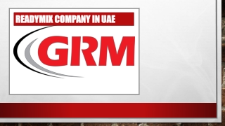 Readymix Company in UAE
