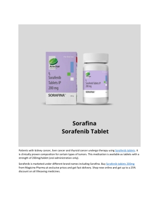 Sorafenib tablet