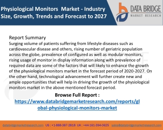 Physiological Monitors  Market