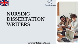 Hire Nursing Disserattion Writers - Words Doctorate