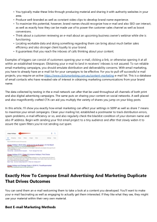 How To Use Email Advertising To Enhance Your Search Engine Optimization Outcomes