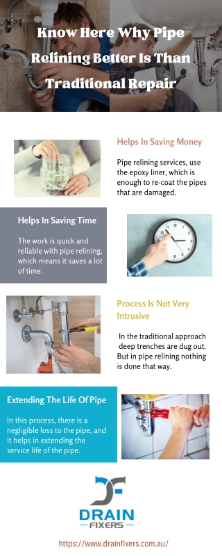 Know Here Why Pipe Relining Better Is Than Traditional Repair